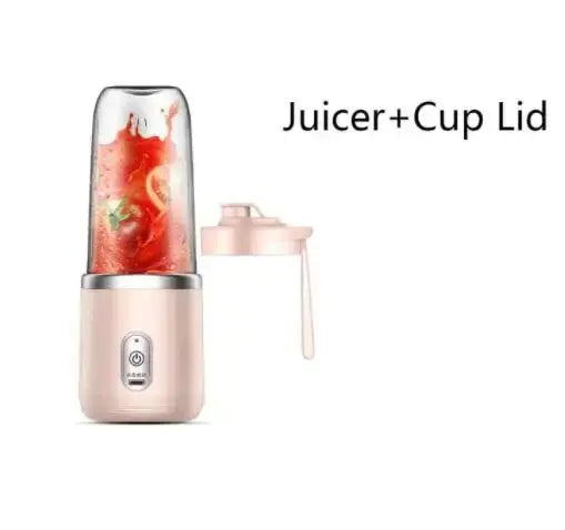 Portable Rechargeable Blender 400ml – USB Fruit Juicer for Smoothies &amp; Shakes